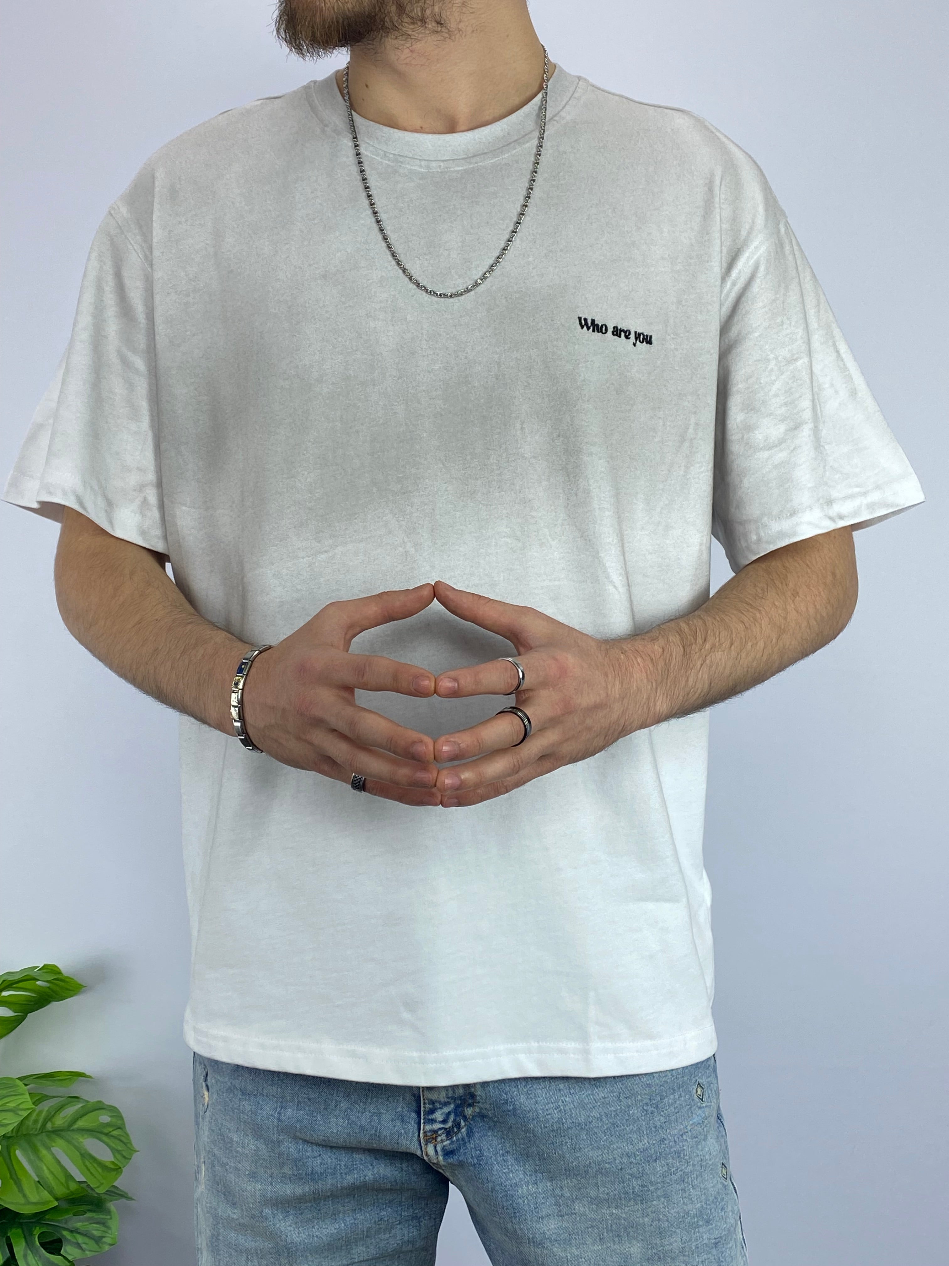 Taş Gri Yıkamalı Kumaş Oversize T-shirt